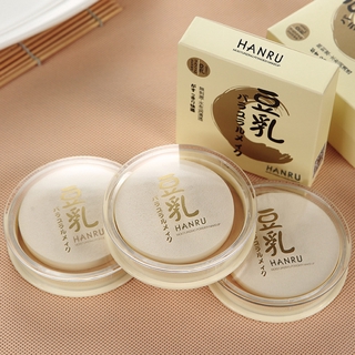 Phấn phủ HANRU đậu nành Nhật Bản che khuyết điểm dịu nhẹ cho da