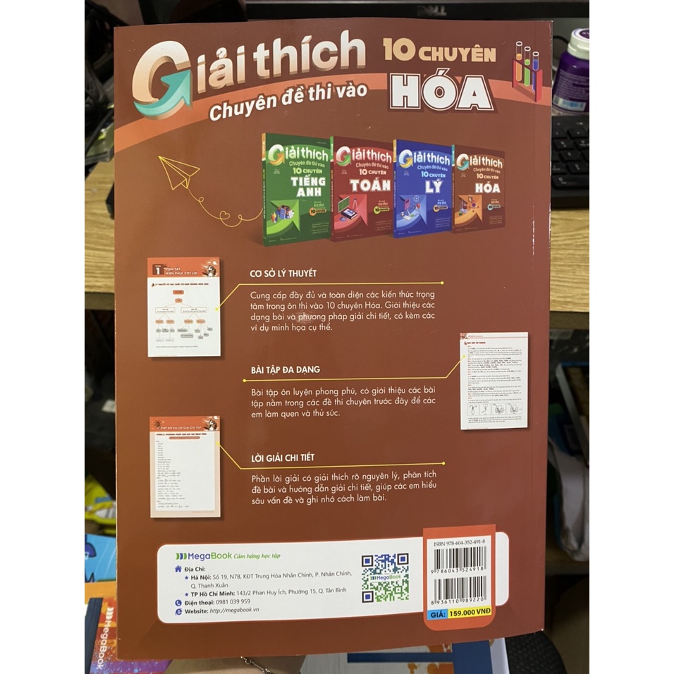 Sách - Giải thích chuyên đề thi vào 10 chuyên Hóa ( Megabooks )
