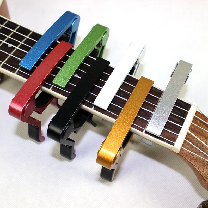 Capo đàn guitar một tay màu đen/xanh dương/đỏ/vàng/bạc)