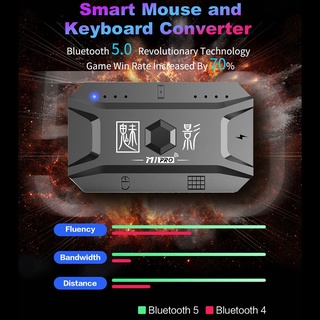 Thiết bị chuyển đổi chuột và bàn phím Bluetooth 5.0 dùng chơi game PUBG chất lượng cao cho IOS Android