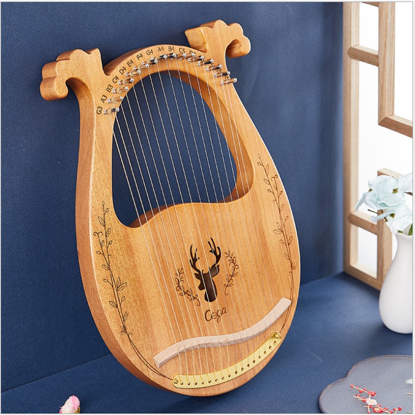 [LYRE 16 DÂY] Đàn Lyre 16 dây lyre harp nguyên khối TN001- Đầy đủ phụ kiện