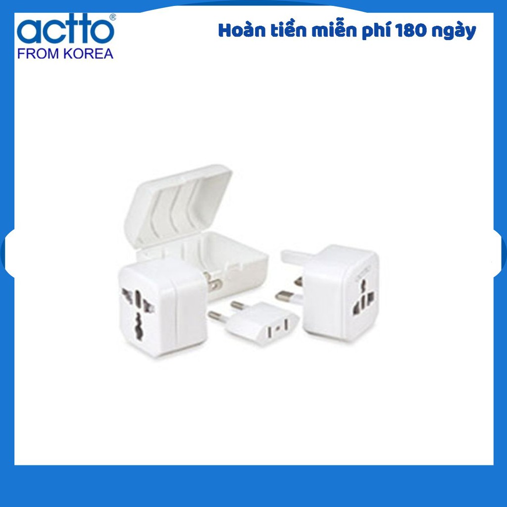 Bộ Adapter cốc sạc du lịch đa năng Actto WTA-01 - HÀNG NỘI ĐỊA HÀN QUỐC CAO CẤP CHÍNH HÃNG