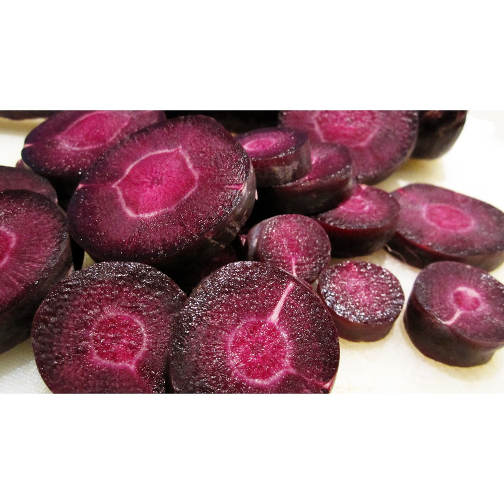 50 Hạt Giống Cà Rốt Đen Tím Black Giàu Anthocyanin