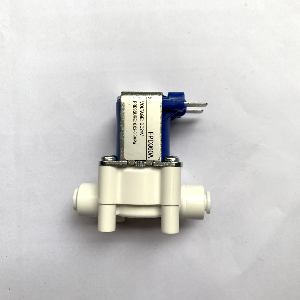 Van điện từ 24V nối nhanh cho máy lọc nước RO kèm dây nguồn