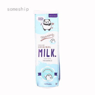 Someship.vn Bóp viết da PU hình hộp sữa ngộ nghĩnh