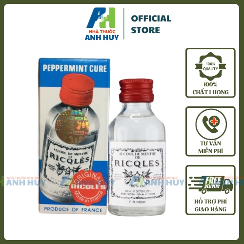☘️ Dầu thoa cồn bạc hà ricqles alcool de menthe cho phụ nữ sau sinh ☘️