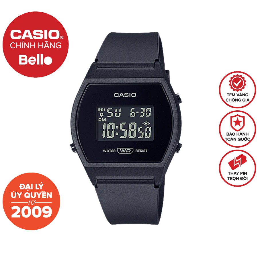 Đồng hồ Nữ dây nhựa Casio LW-204-1BDF chính hãng bảo hành 1 năm Pin trọn đời