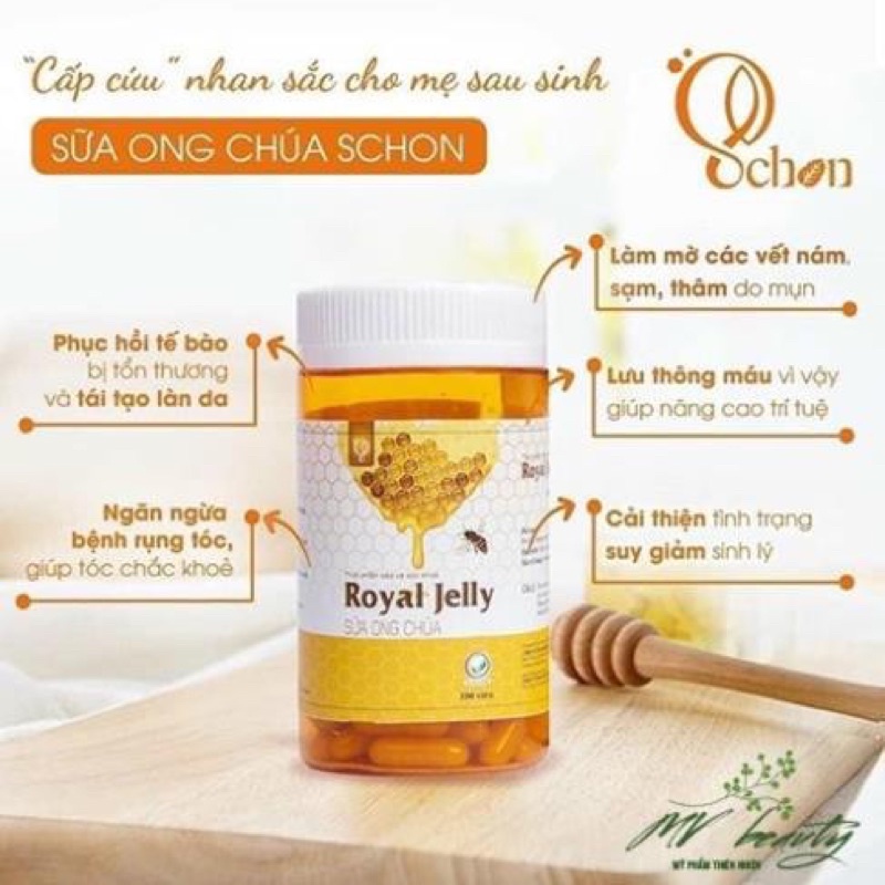 Viên sữa ong chúa tươi nguyên chất Royal Jelly Schon