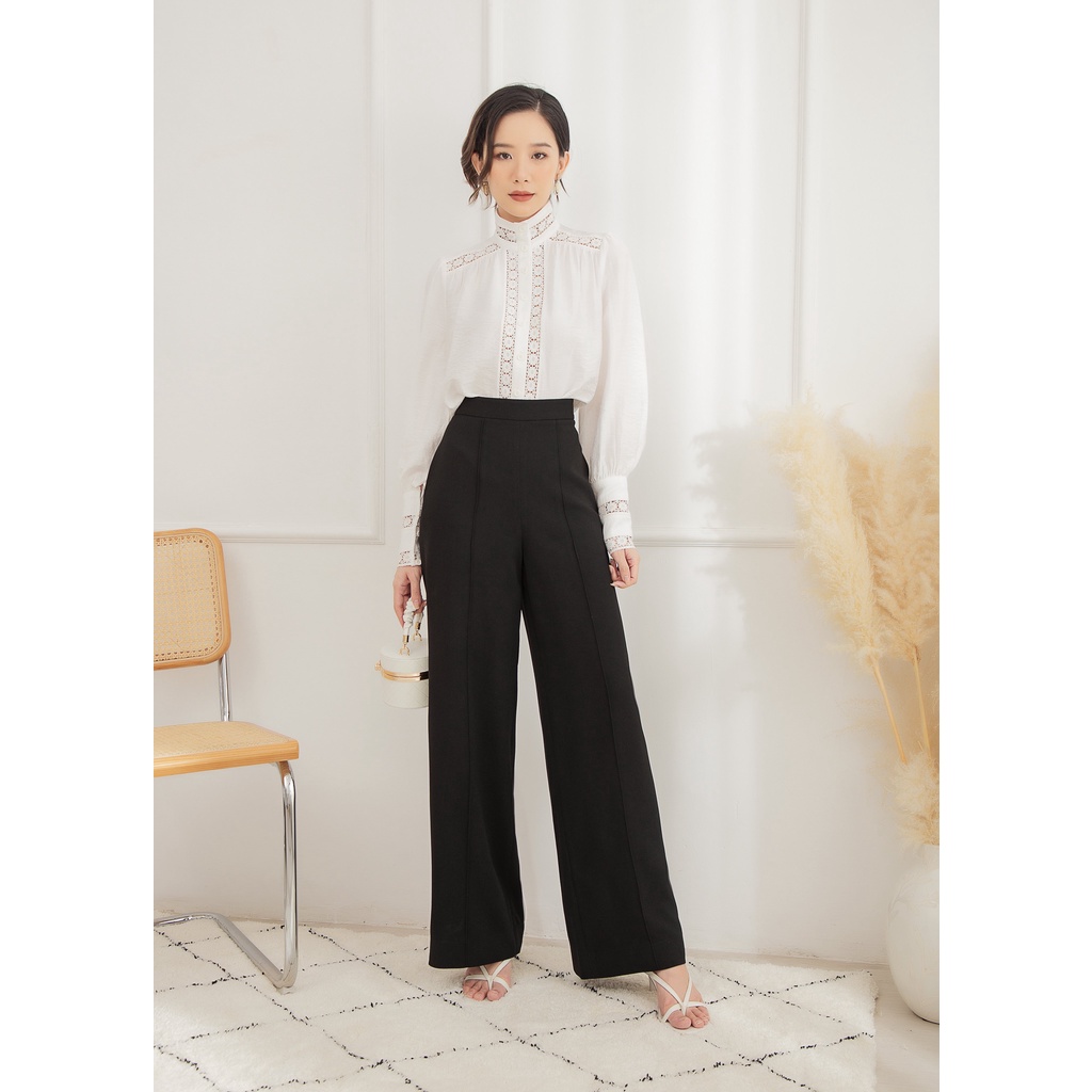 SÒ VINTAGE - DRIC Quần ống rộng túi xéo