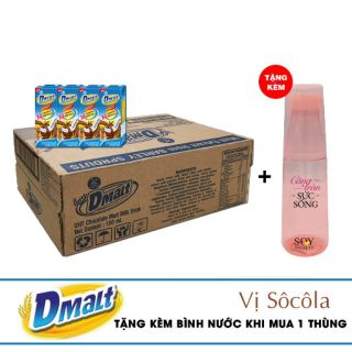 [Tặng túi chéo/bình] Thùng 32 hộp sữa Cacao lúa mạch Dmalt 180ml