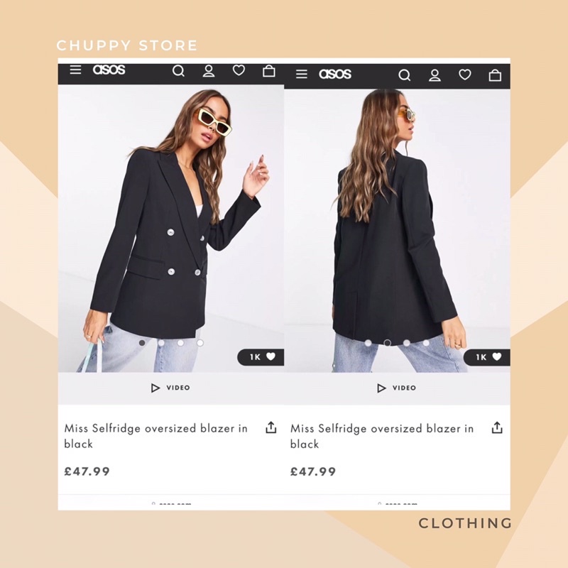 😎 Áo khoác blazer M|ss Selfridge xuất xịn