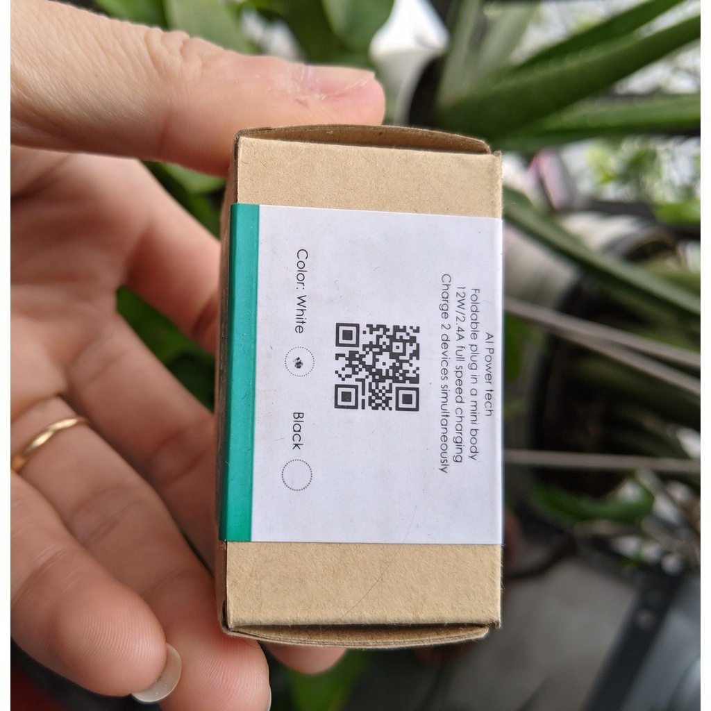 Củ sạc nhanh Aukey chính hãng 2 đầu ra 12W