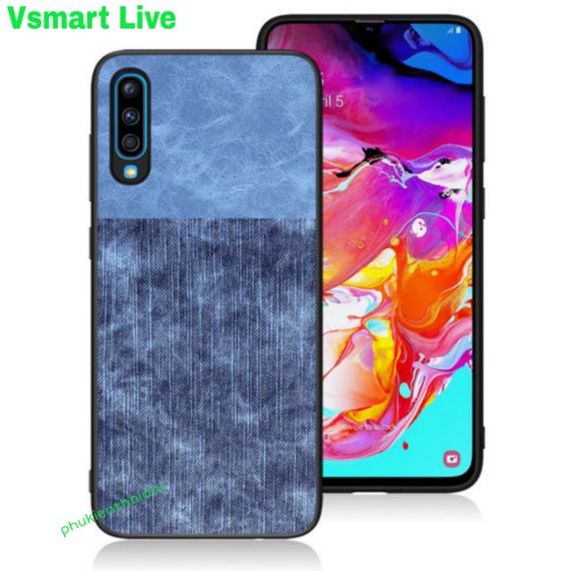 Ốp lưng Vsmart Live / Meizu 16Xs dùng chung chống sốc vân da bò thời trang cao cấp ( Lưu ý hơi lệch camera xíu )