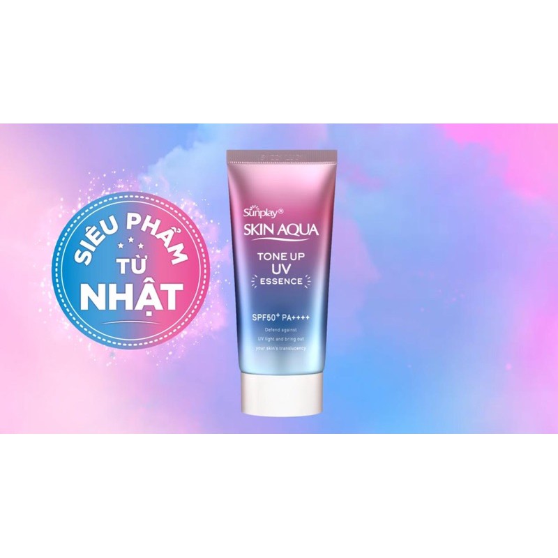 Kem Chống Nắng Sunplay Skin Aqua Tone Up UV Essence Pink Blue SPF 50