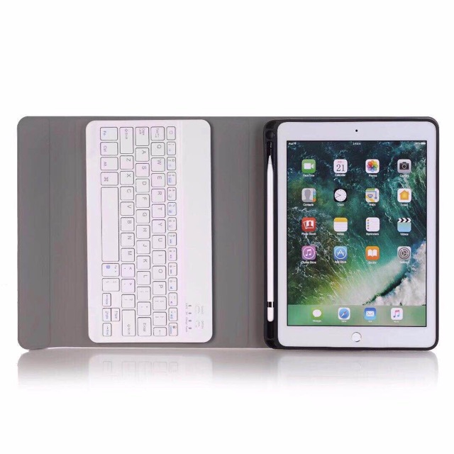 Bao da xịn bàn phím nhôm Bluetooth IPad 9.7 2017/ 2018 Smart Keyboard Case / MuaLeGiaRe