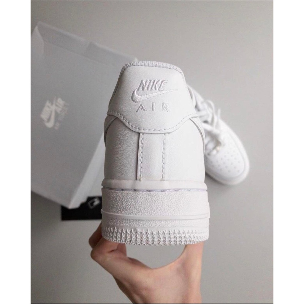 Giày Nike_trắng, Giày Nike_air force 1 màu trắng nam nữ bản đẹp full box bill