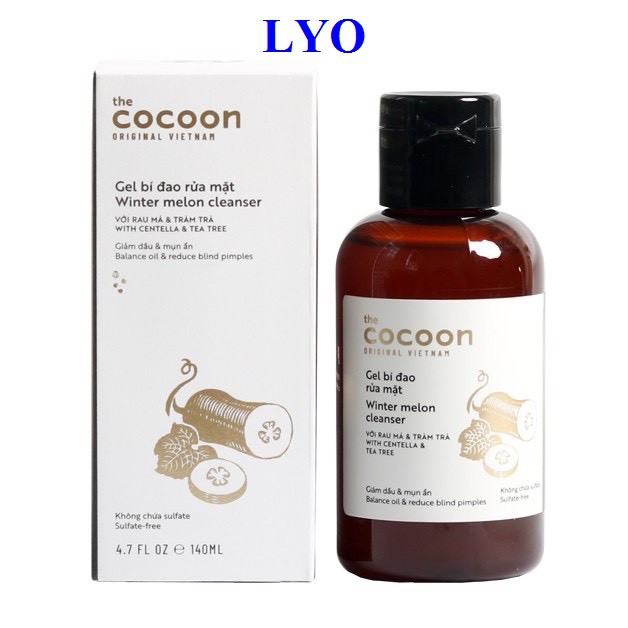 Gel rửa mặt bí đao Cocoon 140ml ngăn ngừa mụn thâm.