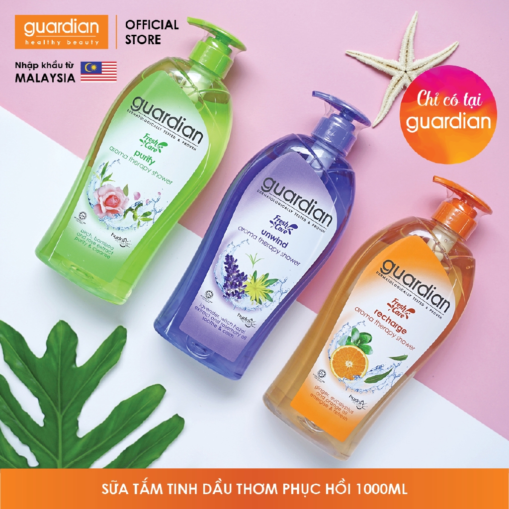 Sữa tắm Guardian tinh dầu thơm phục hồi năng lượng Recharge 1000ml | BigBuy360 - bigbuy360.vn