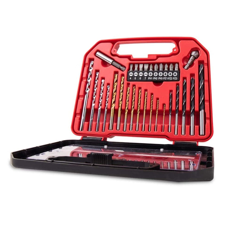 Set 30 Mũi Khoan Xoắn Tốc Độ Cao Đa Năng Kèm Hộp Đựng 25mm / 0.98inch Bằng Thép / Gỗ / Kim Loại Cứng