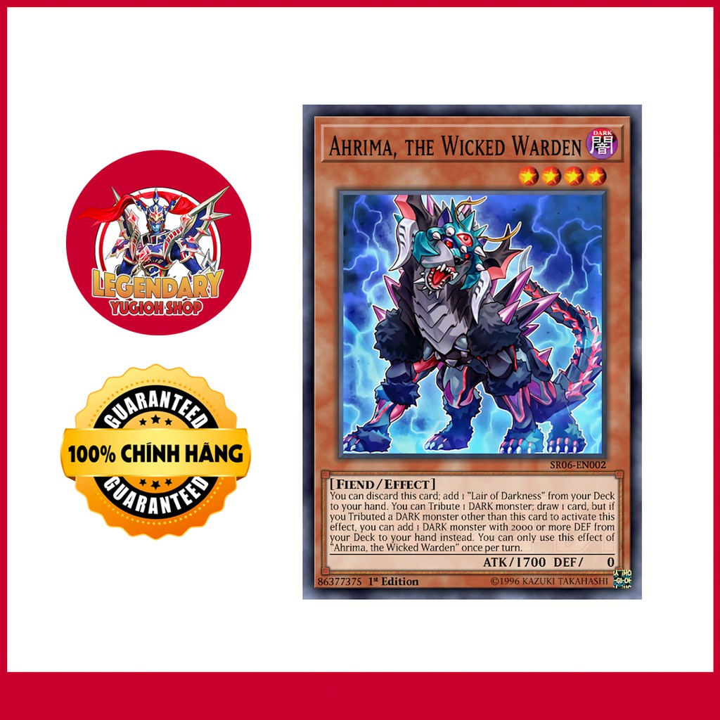 [EN][Thẻ Bài Yugioh Chính Hãng] Ahrima, The Wicked Warden