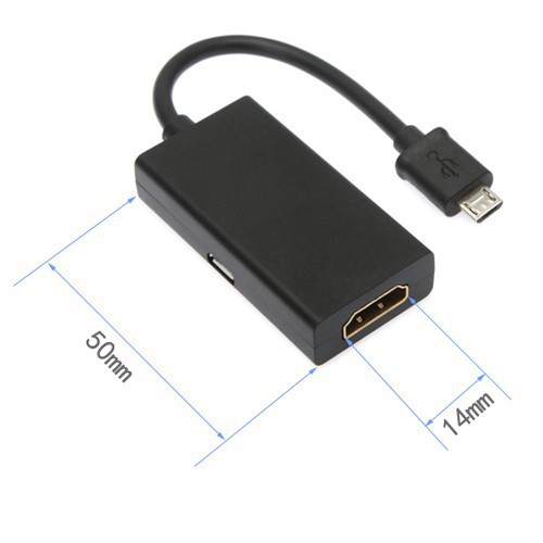 CÁP MHL CHUYỂN ĐỔI TÍN HIỆU MICRO USB SANG HDMI TỪ ĐIỆN THOẠI LÊN TIVI