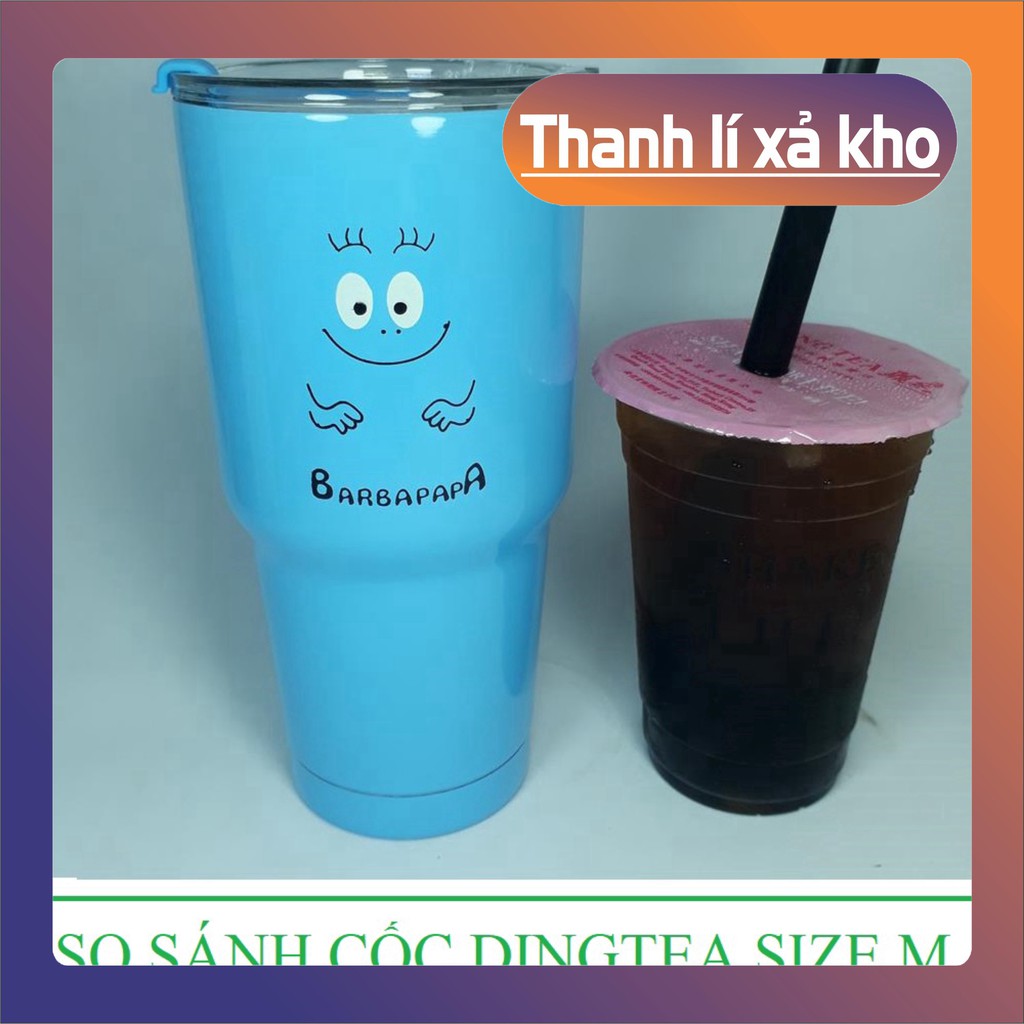 Bình giữ nhiệt 𝑭𝑹𝑬𝑬𝑺𝑯𝑰𝑷 Ly giữ nhiệt Thái Lan 900ml Chọn kèm Túi Ống hút bình - Cốc cách nhiệt inox