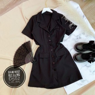 Bigsize ĐẦM VEST KHOÉT LƯNG Đ502