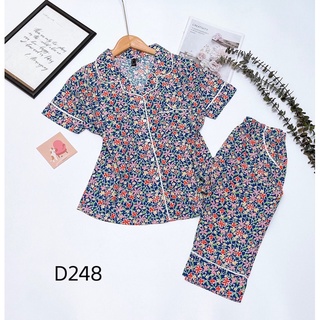 Pyjama Tay Ngắn Quần Dài Tole Lanh Đồ Bộ Xinh VNXK