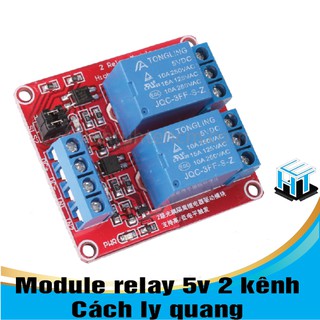 Module Relay 5V 2 Kênh AC250V 10A