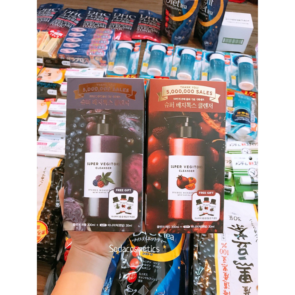 Sữa Rửa Mặt Thải Độc Rau Củ Super Vegitoks Cleanser 2019 | BigBuy360 - bigbuy360.vn