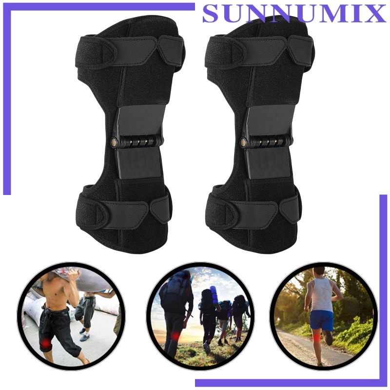 [SUNNIMIX]  Brace Joint Support,  Stabilizer Pads, Protective Gear Booster with Powerful Springs for Men/Women Sports 1 Set