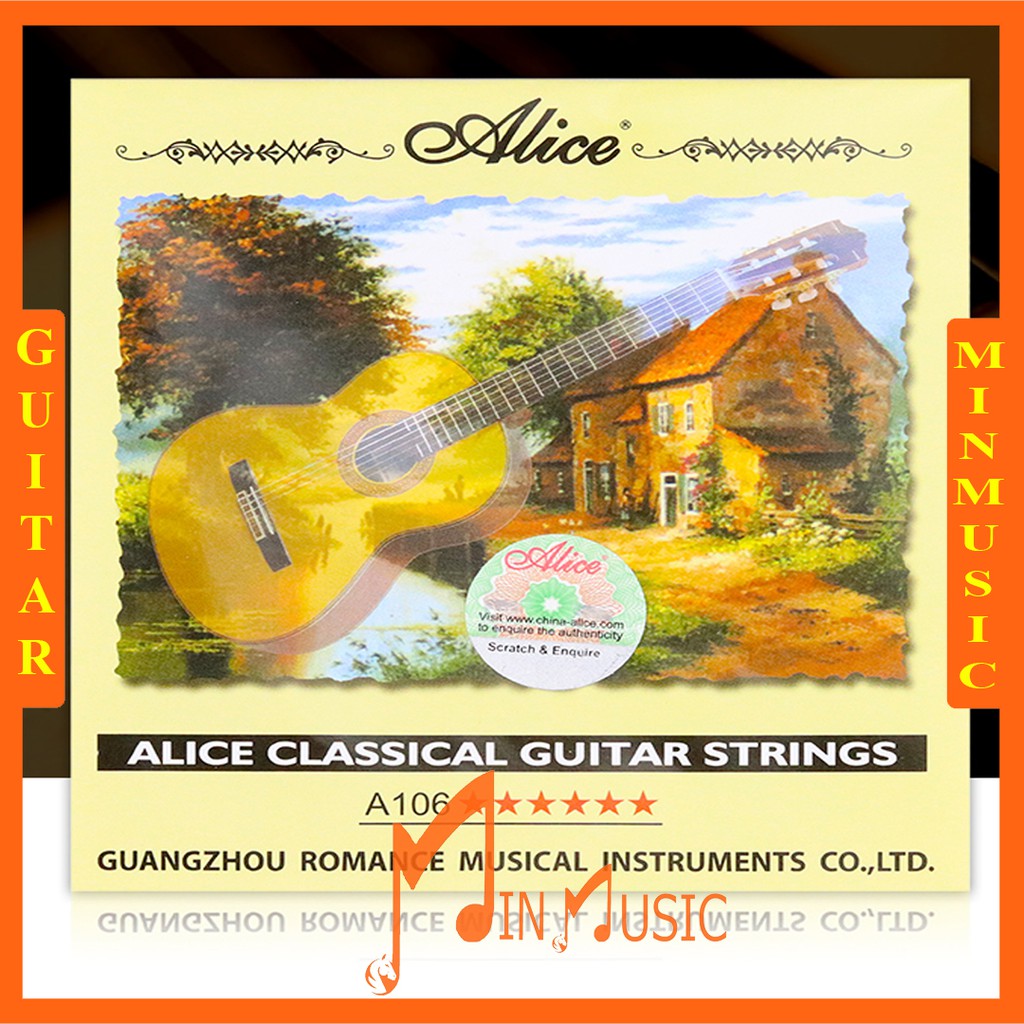 Dây Đàn guitar Classic Alice A106 I Dây Nylon mềm