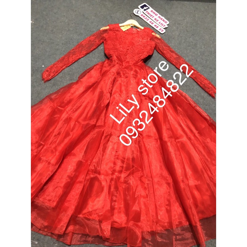 ẢNH VÀ VIDEO THẬT 1000% . ĐẦM DẠ HỘI TAY DÀI