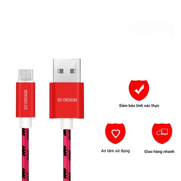 Dây Cáp Sạc SD-L1 Cho ĐT Pin Dự Phòng Tai nghe Bluetooth Case pro Vỏ Ốp lưng