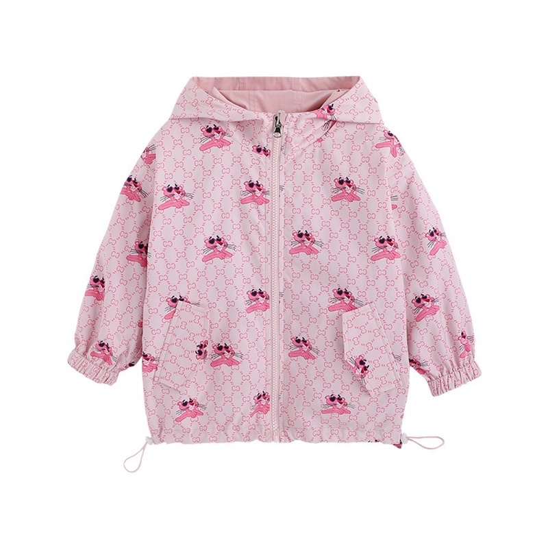 ÁO GIÓ 2 LỚP PINK PANTHER CHO BÉ GÁI