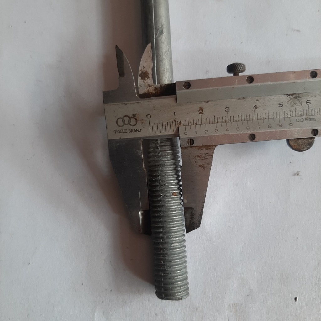 Bulong nhúng kẽm M14x220mm  -1 bộ gồm thân +tán