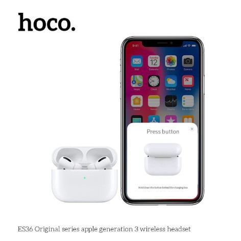 [Mã ELMS4 giảm 7% đơn 500K] ✔CHÍNH HÃNG✔Tai Nghe Bluetooth Hoco ES36 Kiểu Dáng Airpods Pro Cao Cấp