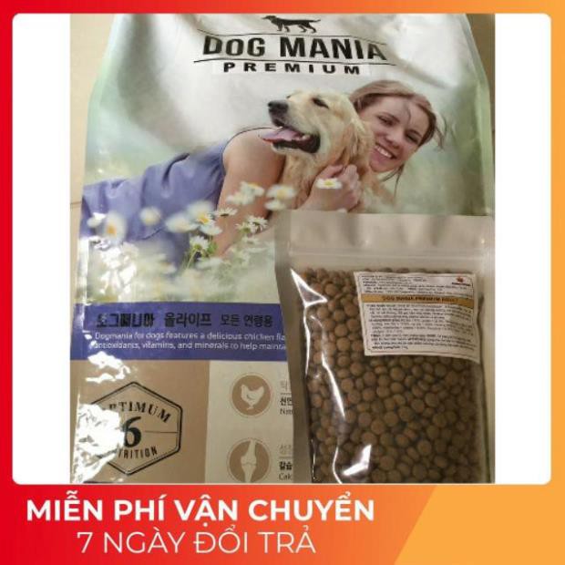 [1kg] THỨC ĂN HẠT CHO CHÓ DOG MANIA (HÀN QUỐC) (Thức Ăn Khô, Thức Ăn Hạt, Cám Chó)