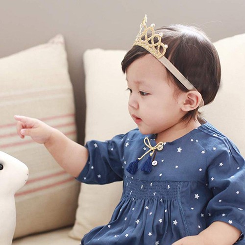 Áo Khoác Thời Trang Phong Cách Năng Động✲ Băng Đô Cài Tóc Hình Vương Miện Cho Bé Gái