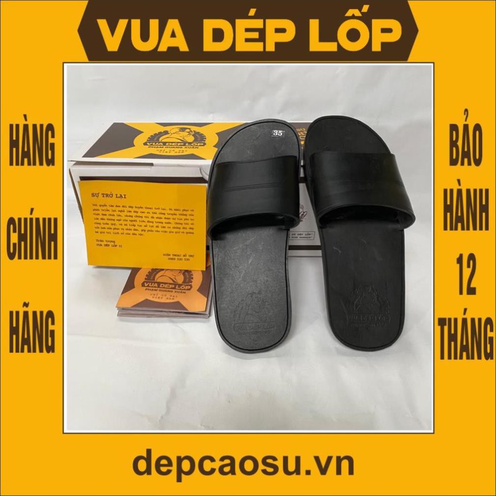 Dép cao su 1 quai ngang thương hiệu VUA DÉP LỐP, chính hãng, có bảo hành, ảnh thật, có sẵn