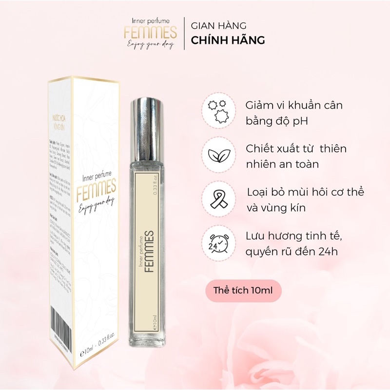 Nước hoa vùng kín Inner Perfume FEMMES 10ml mùi thơm quyến rũ sexy