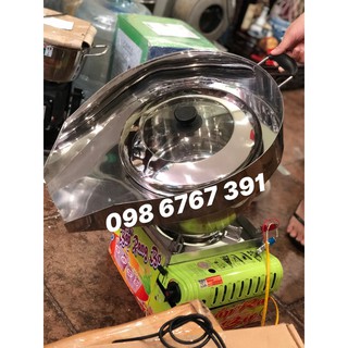 Máy làm bỏng bắp rang bơ bằng ga, dùng 2 loại ga to và ga mini, Nồi nổ bắp rang bơ công nghiệp