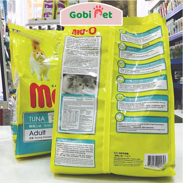  Thức ăn hạt cho mèo lớn Me-O túi 350g bổ sung vitamin cho mèo - Gobi Pet