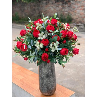 Hoa Giả 🌺FREESHIP🌺 Hoa Hồng Trứng 1 Bông