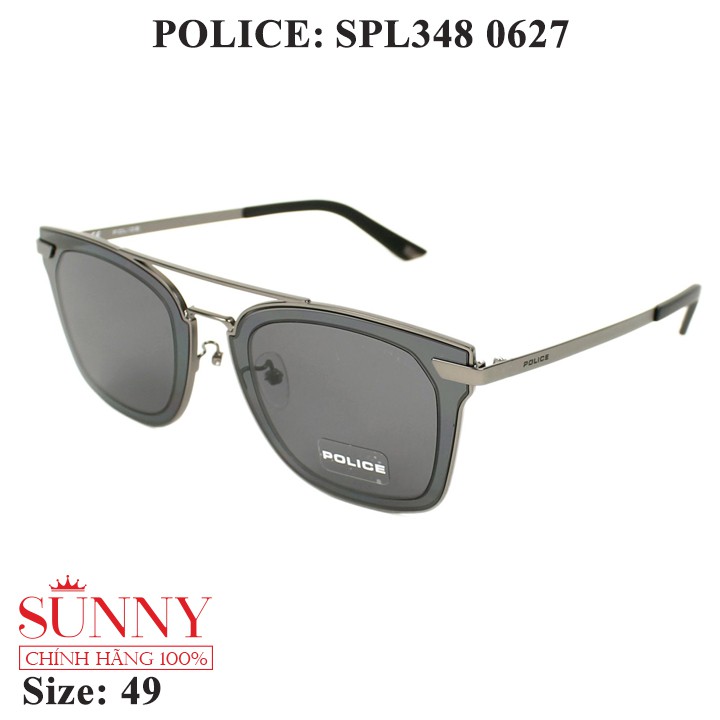 Kính mát chính hãng Police SPL348 màu sắc thời trang, thiết kế dễ đeo bảo vệ mắt