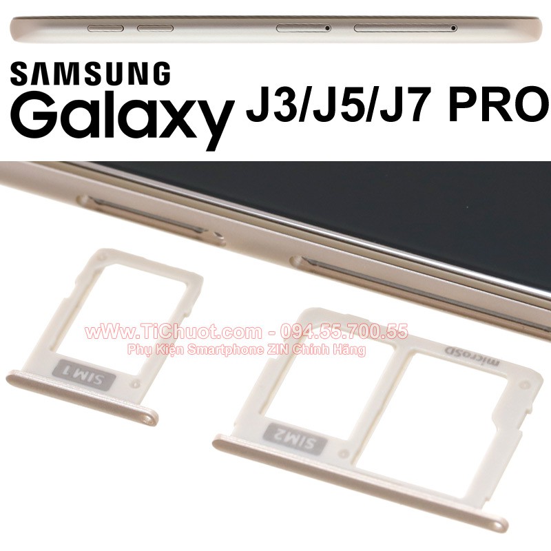 Khay sim Samsung J3/ J5/ J7 PRO ZIN Chính Hãng