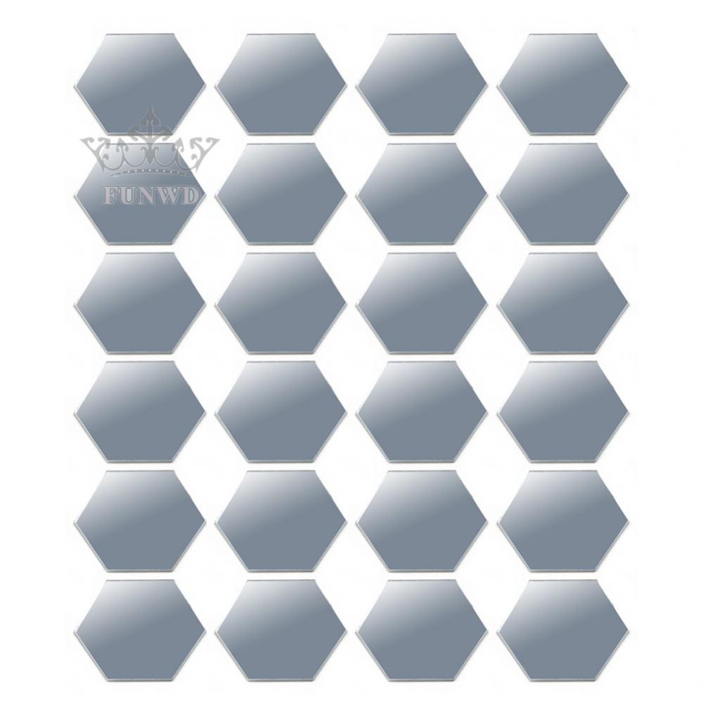 [Funny-]Stickers Mirror Bedroom Tile Tiles Wall Mosaic Self Acrylic Art Decals