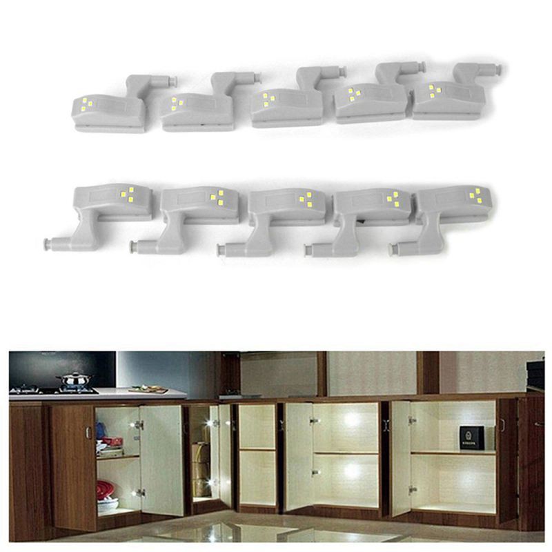 Set 10 Đèn Led Cảm Biến Gắn Bản Lề Tủ Quần Áo