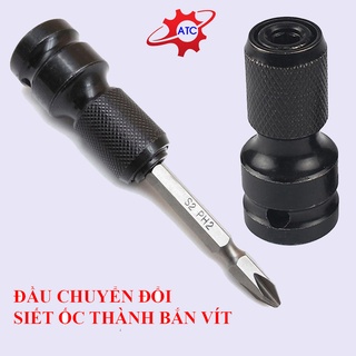 Đầu chuyển đổi từ máy Siết ốc sang bắn vít dùng cho máy siết đầu 4 cạnh tiện lợi