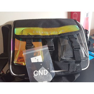 Túi đeo chéo Shoulder Bag Colkids club hologram phản quang ánh màu